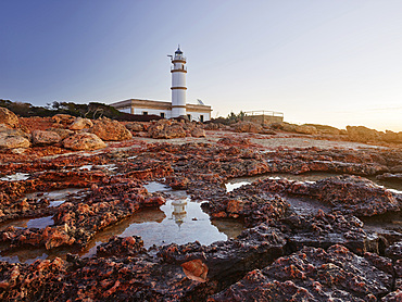 Faro des Cap de ses Salines, Mallorca, Balearic Islands, Catalonia, Spain