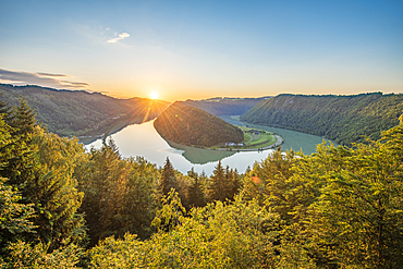 Schlögener Schlinge on the Danube in Upper Austria, Austria