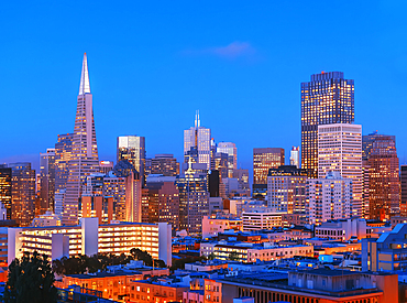 Financial district skyline, San Francisco, California, USA