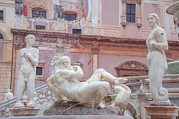 Piazza Pretoria, Palermo, Sicily, Italy, Europe,