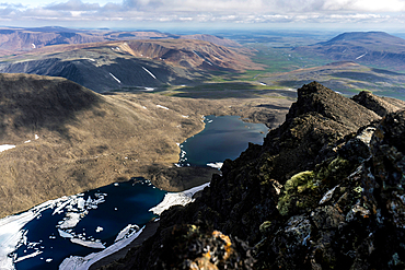 View across the Polar Urals towards Siberia, Skalnaya, Komi Republic, Russia