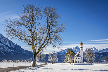 Pilgrimage Church of St. Coloman, Schwangau, Allgäu, Bavaria, Germany