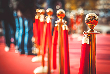 Red carpet at an awards ceremony in Moscow, Russia