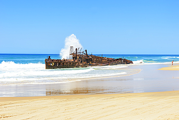 Maheno Shipwreck, Fraser Island, Queensland, Australia,