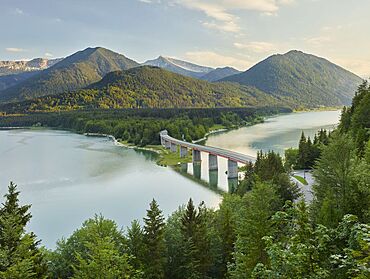 Sylvenstein Reservoir, Bavaria, Germany