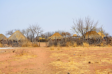 Angola; in the western part of the province of Cunene; typical village of the Mucohona; small ethnic group in the southwest of Angola