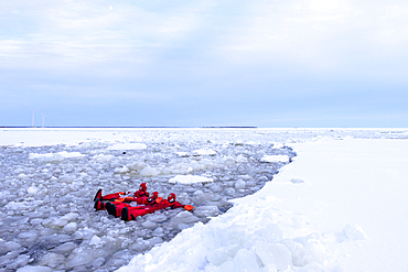 Tourist ride on the historic icebreaker Sampo, Kemi, Finland