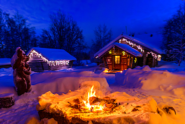 Sauna and guesthouse Immelkartano in Levi, Finland