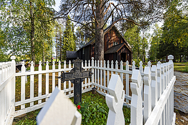 Old church and cemetery of Sodankylä, Finland