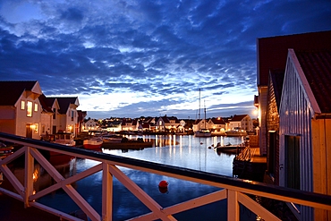 Evening in Skudeneshavn on Karmoy Island, north of Stavanger, Norway