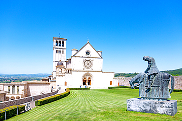 Assisi, Basilica of San Francesco, Upper church, Bronze monument of the return of the knight Franz