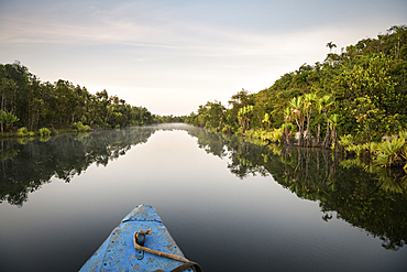 Boat trip through the Canal des Pamgalanes, Madagascar, Africa