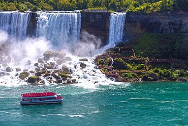 Niagara Falls, American Falls, Bridal Veil Falls, Terrapin Point, Horneblower Niagara Cruises