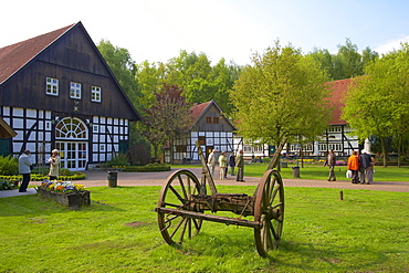 Das Gastliche Dorf, Care for Westphalian tradition, Shop and restaurant, Delbrueck, Teutoburger Wald, Lippe, Northrhine-Westphalia, Germany, Europe