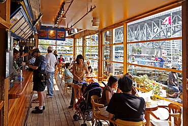 Granville Island, Granville Market, Cafe, Vancouver, British Columbia, Canada, North America