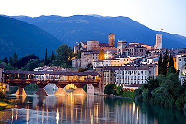 Alpini Bridge, Bassano del Grappa, Veneto, Italy