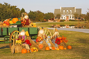 Halloween decorations in Louisiana, USA