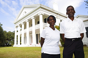 Employees of Madewood Plantation in Napoleonville, Louisiana, USA