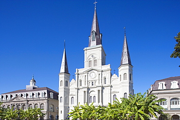 St. Louis Cathedral on Jackson Square, French Quarter, New Orleans, Louisiana, USA