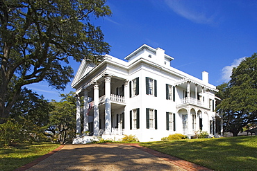 Stanton Hall, built in 1857, is a typical palatial antebellum home in greek revival style, Natchez, Mississippi, USA