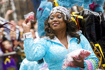 Carnival Parade on Mardi Gras, French Quarter, New Orleans, Louisiana, USA