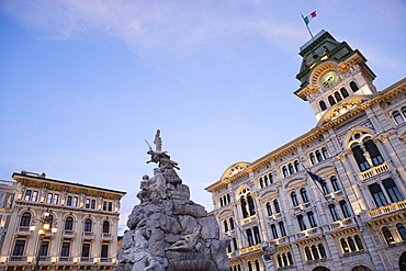 City hall on the Piazza dell'Unita d'Italia, Trieste, Friuli-Venezia Giulia, Upper Italy, Italy