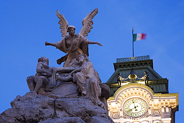 City hall auf der Piazza dell'Unita d'Italia, Trieste, Friuli-Venezia Giulia, Upper Italy, Italy