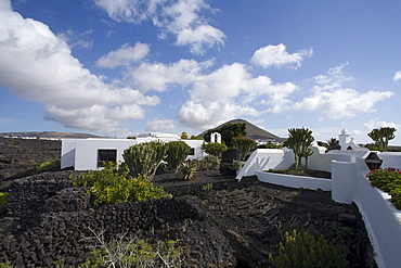 Former residence of artist and architect Cesar Manrique, museum, Fundacion Cesar Manrique, Taro de Tahiche, UNESCO Biosphere Reserve, Lanzarote, Canary Islands, Spain, Europe