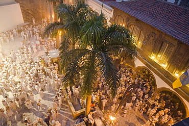 Traditional talcum powder festival to celebrate the homecoming from the colonies, Fiesta de los Indianos, Santa Cruz de La Palma, La Palma, Canary Islands, Spain, Europe