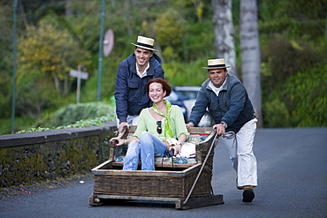 Monte Toboggan Run, Funchal, Madeira, Portugal