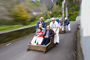 Monte Toboggan Run, Funchal, Madeira, Portugal