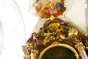 Altar, St. Peter church, Munich, Bavaria, Germany