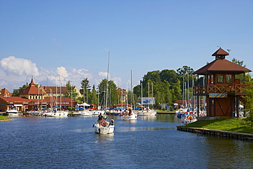 Marina at Wegorzewo (Angerburg), Mazurskie Pojezierze, East Prussia, Poland, Europe