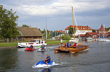 Marina at Wegorzewo (Angerburg), Mazurskie Pojezierze, East Prussia, Poland, Europe