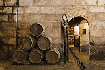 Cellar of Bodegues Santa Catarina Winery, near Andratx, Mallorca, Balearic Islands, Spain, Europe