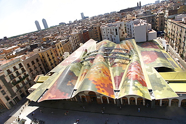 Santa Caterina Market, El Born, Barcelona, Catalonia, Spain