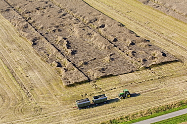 aerial view of fields, region Hanover, Lower Saxony, northern Germany