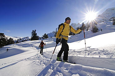 Ski Tour, Grosser Jaufen, Pragser Valley, Hochpuster Valley, South Tyrol, Italy, model released