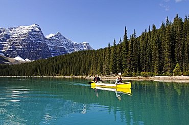 Kayaking, Moraine Lake, Banff National Park, Alberta, Canada