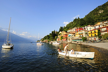 Boats on Lake Como, Varenna, Lombardy, Italy