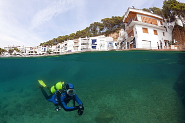 Scuba Diving in Tamariu, Tamariu, Costa Brava, Mediterranean Sea, Spain