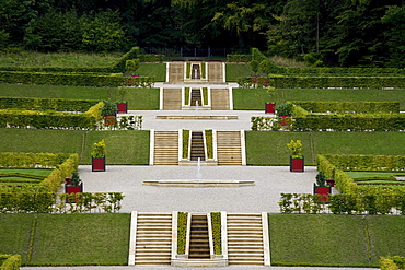 Barock terrace garden, Neuwerkgarten, Gottorf Castle, Schleswig, Schleswig-Holstein, Germany, Europe