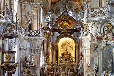 Pilgrimage church Birnau, Birnau cathedral at Lake Constance, near Uhldingen-Muehlhofen, Baden-Wuerttemberg, Germany, Europe