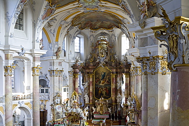 Pilgrimage church of the Fourteen Holy Saints, Wallfahrtskirche Vierzehnheiligen near Bad Staffelstein, Oberfranken, Bavaria, Germany, Europe