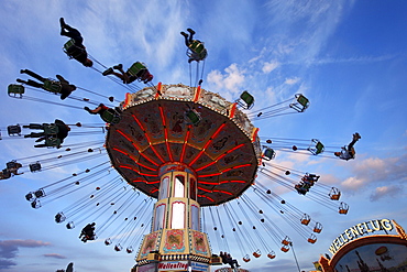 Chairoplane, Cannstatter Volksfest, Stuttgart, Baden-Wurttemberg, Germany