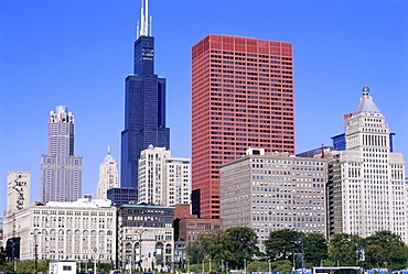 High rise buildings in Downtown Chicago, Illinois, USA