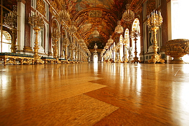 Mirrored room, Herrenchiemsee castle, Herrenchiemsee, Chiemgau, Bavaria, Germany