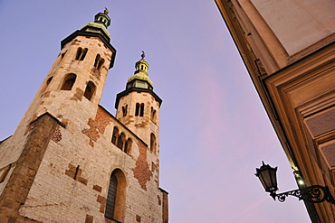 Kosciol sw. Andrezja, View at St. Andrews church in the evening, Krakau, Poland, Europe