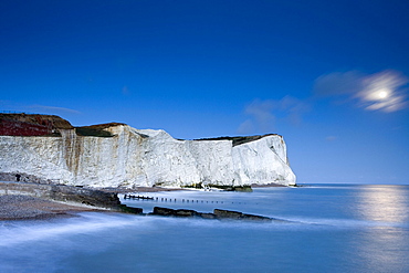 Coastline at Seaford Head, Seaford, East Sussex, England, Great Britain, Europe