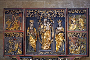 Altar in the cathedral, Bamberg, Upper Franconia, Bavaria, Germany